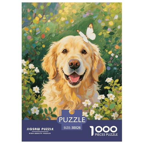 1000 Teile Golden Retriever Puzzle Für Erwachsene Und Kinder Herausforderung Spiel Hund Blumen Pflanzen Puzzles Aus Karton Wohndekoration Geschenk Für Kinder 38x26cm/1000pcs 1000 Teile Golden Retriever Puzzle Für Erwachsene Und Kinder Herausforderung Spiel Hund Blumen Pflanzen Puzzles Aus Karton Wohndekoration Geschenk Für Kinder 38x26cm/1000pcs von EMYXPAQM