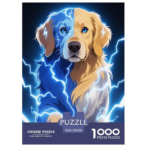 1000 Teile Golden Retriever Puzzle Für Jugendliche Und Erwachsene Puzzlespiel Kreativspiel Cartoon Hund Puzzle Aus Karton Wohndekoration Geschenk Zu Weihnachten 70x50cm/1000pcs 1000 Teile Golden Retriever Puzzle Für Jugendliche Und Erwachsene Puzzlespiel Kreativspiel Cartoon Hund Puzzle Aus Karton Wohndekoration Geschenk Zu Weihnachten 70x50cm/1000pcs von EMYXPAQM