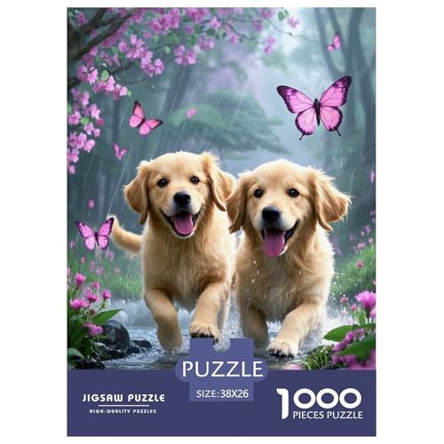 1000 Teile Goldens Puzzle Für Erwachsene Und Kinder Geschicklichkeitsspiel Zwei Hunde Puzzle Aus Karton Wohndekoration Geschenk Zu Weihnachten 38x26cm/1000pcs 1000 Teile Goldens Puzzle Für Erwachsene Und Kinder Geschicklichkeitsspiel Zwei Hunde Puzzle Aus Karton Wohndekoration Geschenk Zu Weihnachten 38x26cm/1000pcs von EMYXPAQM