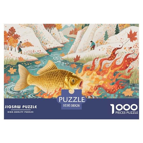 1000 Teile Goldfisch Puzzle Für Erwachsene Und Kinder Pädagogisches Spiel Puzzles Aus Karton Wohndekoration Einzigartiges Geschenk 38x26cm/1000pcs 1000 Teile Goldfisch Puzzle Für Erwachsene Und Kinder Pädagogisches Spiel Puzzles Aus Karton Wohndekoration Einzigartiges Geschenk 38x26cm/1000pcs von EMYXPAQM