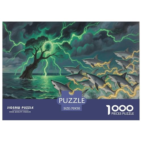 1000 Teile Hai Puzzle Für Erwachsene Und Kinder Pädagogisches Spiel Puzzles Aus Karton Wohndekoration Einzigartiges Geschenk 70x50cm/1000pcs 1000 Teile Hai Puzzle Für Erwachsene Und Kinder Pädagogisches Spiel Puzzles Aus Karton Wohndekoration Einzigartiges Geschenk 70x50cm/1000pcs von EMYXPAQM