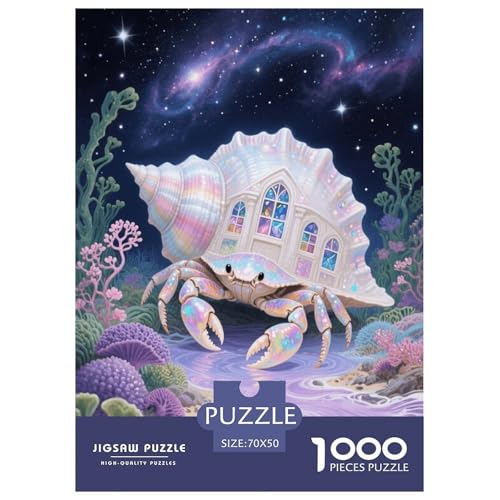 1000 Teile Hermit Krabbe Puzzle Für Erwachsene Und Kinder Geschicklichkeitsspiel Einsiedlerkrebs Muschelhaus Puzzles Aus Karton Wohndekoration Geschenk Zu Weihnachten 70x50cm/1000pcs 1000 Teile Hermit Krabbe Puzzle Für Erwachsene Und Kinder Geschicklichkeitsspiel Einsiedlerkrebs Muschelhaus Puzzles Aus Karton Wohndekoration Geschenk Zu Weihnachten 70x50cm/1000pcs von EMYXPAQM