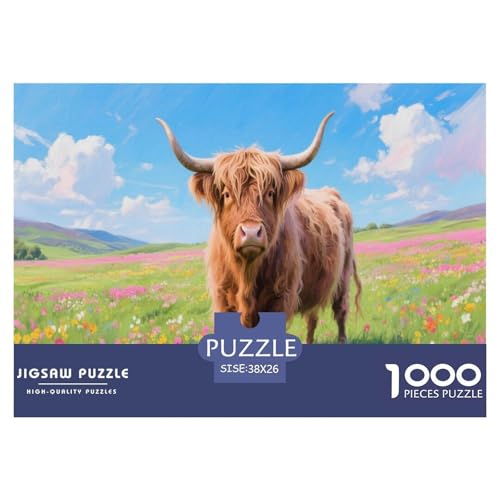 1000 Teile Highland Cattle Puzzle Für Erwachsene Und Kinder Geduldspiel Puzzle Aus Karton Wohndekoration Geschenk Für Erwachsene 38x26cm/1000pcs 1000 Teile Highland Cattle Puzzle Für Erwachsene Und Kinder Geduldspiel Puzzle Aus Karton Wohndekoration Geschenk Für Erwachsene 38x26cm/1000pcs von EMYXPAQM