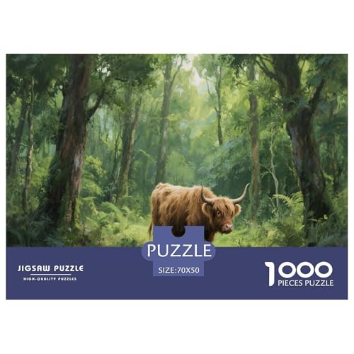 1000 Teile Highland Cattle Puzzle Für Erwachsene Und Kinder Pädagogisches Spiel Puzzle Aus Karton Wohndekoration Geschenkideen 70x50cm/1000pcs 1000 Teile Highland Cattle Puzzle Für Erwachsene Und Kinder Pädagogisches Spiel Puzzle Aus Karton Wohndekoration Geschenkideen 70x50cm/1000pcs von EMYXPAQM