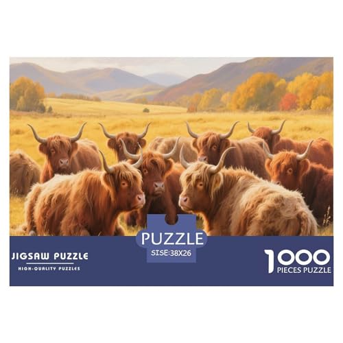 1000 Teile Highland Cattle Puzzle Für Erwachsene Und Kinder Pädagogisches Spiel Puzzles Aus Karton Wohndekoration Unique Gift 38x26cm/1000pcs 1000 Teile Highland Cattle Puzzle Für Erwachsene Und Kinder Pädagogisches Spiel Puzzles Aus Karton Wohndekoration Unique Gift 38x26cm/1000pcs von EMYXPAQM