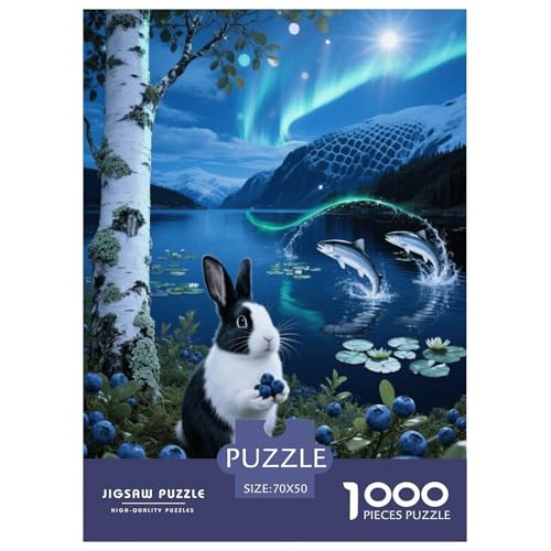 1000 Teile Holländisches Zwerghkaninchen Puzzle – Für Erwachsene, Herausforderndes Denkspiel, See Fish Puzzle, DekoRatteion, Geschenk Zum Geburtstag 70x50cm/1000pcs von EMYXPAQM