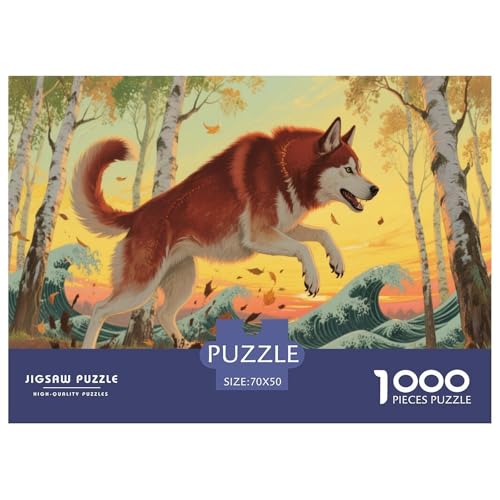 1000 Teile Husky Puzzle Für Erwachsene Und Kinder Geduldspiel Puzzles Aus Karton Wohndekoration Geschenk Für Kinder 70x50cm/1000pcs von EMYXPAQM