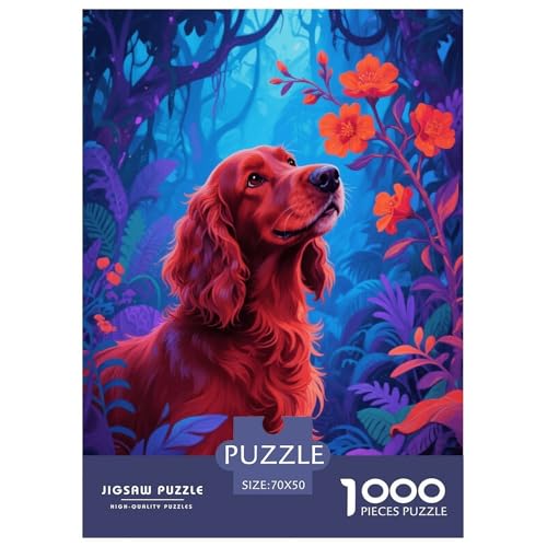1000 Teile Irischer Setter Puzzle – Für Erwachsene, Familienspaß & Gemeinsames Spiel, Geheimnisvoller Dschungel Puzzles, Wohnkultur, Einzigartiges Geschenk 70x50cm/1000pcs 1000 Teile Irischer Setter Puzzle – Für Erwachsene, Familienspaß & Gemeinsames Spiel, Geheimnisvoller Dschungel Puzzles, Wohnkultur, Einzigartiges Geschenk 70x50cm/1000pcs von EMYXPAQM