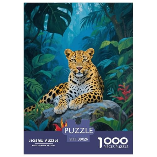 1000 Teile Jaguar Puzzle Für Erwachsene Und Kinder Entspannung Spiel Jaguar Tropischer Dschungel Puzzles Aus Karton Wohndekoration Geschenk Für Kinder 38x26cm/1000pcs 1000 Teile Jaguar Puzzle Für Erwachsene Und Kinder Entspannung Spiel Jaguar Tropischer Dschungel Puzzles Aus Karton Wohndekoration Geschenk Für Kinder 38x26cm/1000pcs von EMYXPAQM