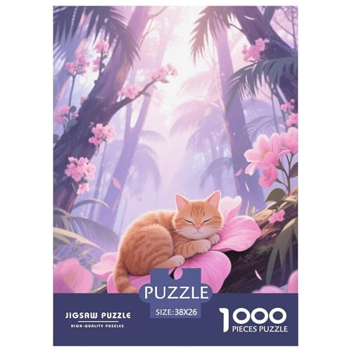 1000 Teile Katze Puzzle Für Erwachsene Und Kinder Entspannung Spiel Katzen Tropischer Dschungel Puzzle Aus Karton Wohndekoration Geschenkideen 38x26cm/1000pcs 1000 Teile Katze Puzzle Für Erwachsene Und Kinder Entspannung Spiel Katzen Tropischer Dschungel Puzzle Aus Karton Wohndekoration Geschenkideen 38x26cm/1000pcs von EMYXPAQM