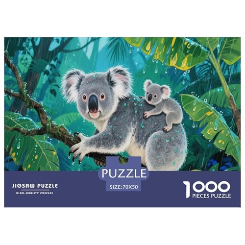 1000 Teile Koala Puzzle Für Erwachsene Und Kinder Pädagogisches Spiel Puzzles Aus Karton Wohndekoration Einzigartiges Geschenk 70x50cm/1000pcs von EMYXPAQM
