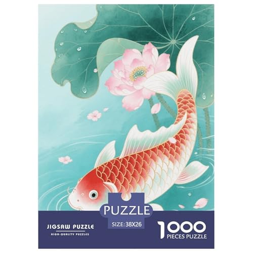 1000 Teile Koi Puzzle Für Erwachsene Und Kinder Herausforderung Spiel Koi Lotos Puzzles Aus Karton Wohndekoration Geschenk Zum Geburtstag 38x26cm/1000pcs 1000 Teile Koi Puzzle Für Erwachsene Und Kinder Herausforderung Spiel Koi Lotos Puzzles Aus Karton Wohndekoration Geschenk Zum Geburtstag 38x26cm/1000pcs von EMYXPAQM