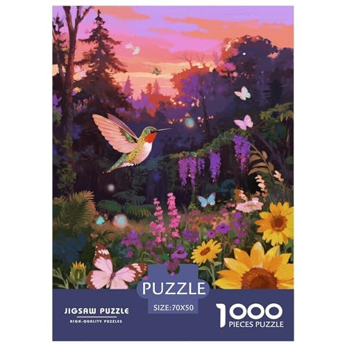 1000 Teile Kolibri Puzzle Für Erwachsene Und Kinder Geschicklichkeitsspiel HummingVogel Blume Forest Puzzles Aus Karton Wohndekoration Geschenkideen 70x50cm/1000pcs 1000 Teile Kolibri Puzzle Für Erwachsene Und Kinder Geschicklichkeitsspiel HummingVogel Blume Forest Puzzles Aus Karton Wohndekoration Geschenkideen 70x50cm/1000pcs von EMYXPAQM