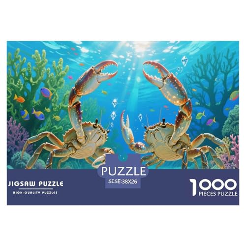 1000 Teile Krabbe Puzzle Für Erwachsene Und Kinder Pädagogisches Spiel Puzzles Aus Karton Wohndekoration Geschenkideen 38x26cm/1000pcs von EMYXPAQM