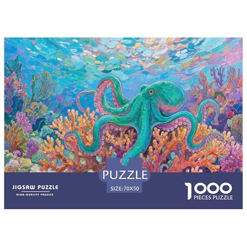 1000 Teile Krake Puzzle Für Erwachsene Und Kinder Familien Spiel Puzzle Aus Karton Wohndekoration Unique Gift 70x50cm/1000pcs 1000 Teile Krake Puzzle Für Erwachsene Und Kinder Familien Spiel Puzzle Aus Karton Wohndekoration Unique Gift 70x50cm/1000pcs von EMYXPAQM