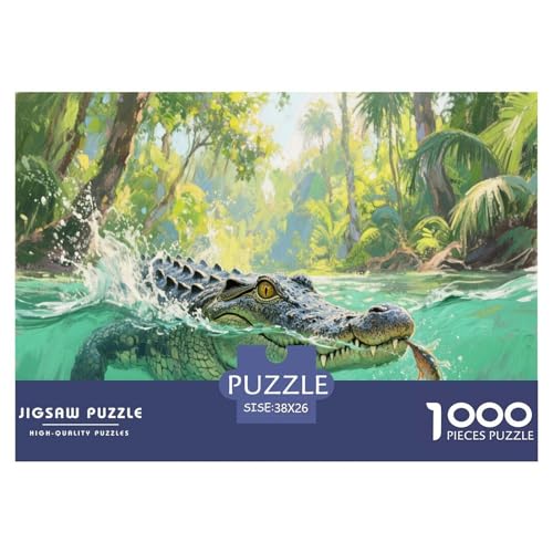 1000 Teile Krokodil Puzzle Für Erwachsene Und Kinder Familien Spiel Puzzles Aus Karton Wohndekoration Geschenk Für Erwachsene 38x26cm/1000pcs 1000 Teile Krokodil Puzzle Für Erwachsene Und Kinder Familien Spiel Puzzles Aus Karton Wohndekoration Geschenk Für Erwachsene 38x26cm/1000pcs von EMYXPAQM