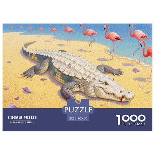 1000 Teile Krokodil Puzzle Für Erwachsene Und Kinder Geduldspiel Puzzle Aus Karton Wohndekoration Unique Gift 70x50cm/1000pcs 1000 Teile Krokodil Puzzle Für Erwachsene Und Kinder Geduldspiel Puzzle Aus Karton Wohndekoration Unique Gift 70x50cm/1000pcs von EMYXPAQM