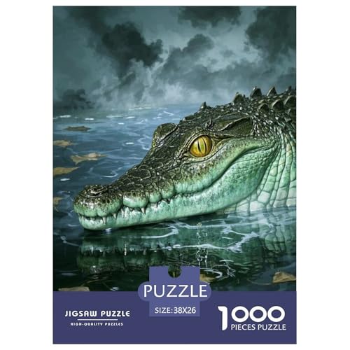 1000 Teile Krokodil Puzzle Für Jugendliche Und Erwachsene Pädagogisches Spiel Goldäugiges Krokodil Puzzles Aus Karton Wohndekoration Geschenkideen 38x26cm/1000pcs 1000 Teile Krokodil Puzzle Für Jugendliche Und Erwachsene Pädagogisches Spiel Goldäugiges Krokodil Puzzles Aus Karton Wohndekoration Geschenkideen 38x26cm/1000pcs von EMYXPAQM