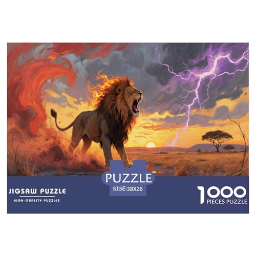 1000 Teile Löwe Puzzle Für Erwachsene Und Kinder Geduldspiel Puzzle Aus Karton Wohndekoration Geschenkideen 38x26cm/1000pcs 1000 Teile Löwe Puzzle Für Erwachsene Und Kinder Geduldspiel Puzzle Aus Karton Wohndekoration Geschenkideen 38x26cm/1000pcs von EMYXPAQM