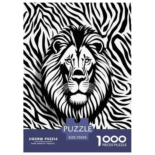1000 Teile Löwe Puzzle Für Erwachsene Und Kinder Geschicklichkeitsspiel Löwenkopf Muster Puzzle Aus Karton Wohndekoration Geschenk Zu Weihnachten 70x50cm/1000pcs 1000 Teile Löwe Puzzle Für Erwachsene Und Kinder Geschicklichkeitsspiel Löwenkopf Muster Puzzle Aus Karton Wohndekoration Geschenk Zu Weihnachten 70x50cm/1000pcs von EMYXPAQM