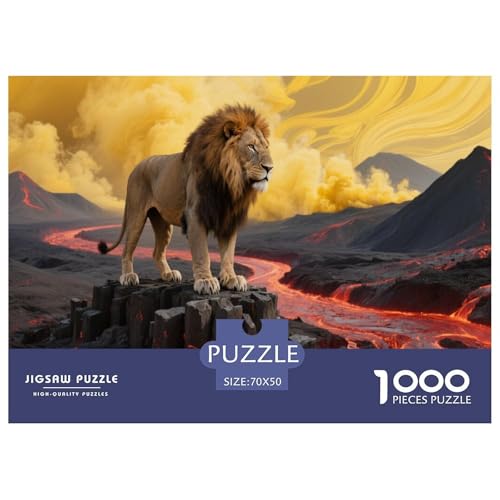 1000 Teile Löwe Puzzle Für Erwachsene Und Kinder Pädagogisches Spiel Puzzle Aus Karton Wohndekoration Geschenk Zu Weihnachten 70x50cm/1000pcs 1000 Teile Löwe Puzzle Für Erwachsene Und Kinder Pädagogisches Spiel Puzzle Aus Karton Wohndekoration Geschenk Zu Weihnachten 70x50cm/1000pcs von EMYXPAQM