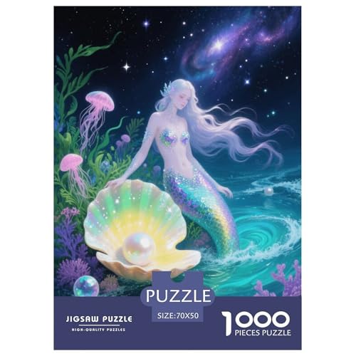 1000 Teile Mädchen Puzzle Für Erwachsene Und Kinder Geschicklichkeitsspiel Mädchen Muscheln Nebel Puzzle Aus Karton Wohndekoration Einzigartiges Geschenk 70x50cm/1000pcs von EMYXPAQM