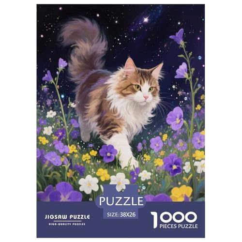 1000 Teile Maine Coon Puzzle Für Jugendliche Und Erwachsene Schwieriges Spiel Maine Coon Blumen Puzzles Aus Karton Wohndekoration Geschenk Zu Weihnachten 38x26cm/1000pcs 1000 Teile Maine Coon Puzzle Für Jugendliche Und Erwachsene Schwieriges Spiel Maine Coon Blumen Puzzles Aus Karton Wohndekoration Geschenk Zu Weihnachten 38x26cm/1000pcs von EMYXPAQM