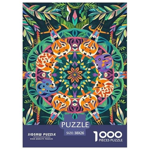 1000 Teile Mandala Puzzle Für Erwachsene Und Kinder Geschicklichkeitsspiel Mandala Pflanzen Puzzles Aus Karton Wohndekoration Geschenk Zu Weihnachten 38x26cm/1000pcs von EMYXPAQM