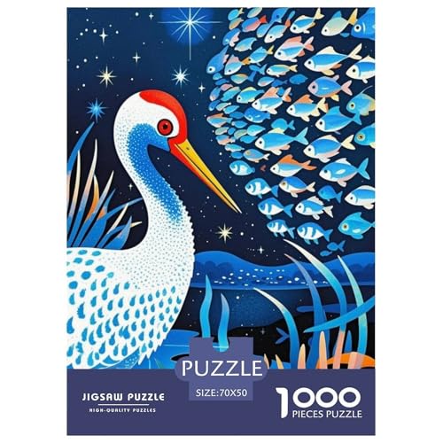 1000 Teile Mandelkranich Puzzle Für Erwachsene Und Kinder Geschicklichkeitsspiel Mandschurenkranich Fisch Puzzle Aus Karton Wohndekoration Einzigartiges Geschenk 70x50cm/1000pcs 1000 Teile Mandelkranich Puzzle Für Erwachsene Und Kinder Geschicklichkeitsspiel Mandschurenkranich Fisch Puzzle Aus Karton Wohndekoration Einzigartiges Geschenk 70x50cm/1000pcs von EMYXPAQM