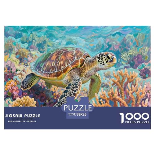 1000 Teile Meeresschildkröte Puzzle Für Erwachsene Und Kinder Familien Spiel Puzzles Aus Karton Wohndekoration Geschenkideen 38x26cm/1000pcs 1000 Teile Meeresschildkröte Puzzle Für Erwachsene Und Kinder Familien Spiel Puzzles Aus Karton Wohndekoration Geschenkideen 38x26cm/1000pcs von EMYXPAQM