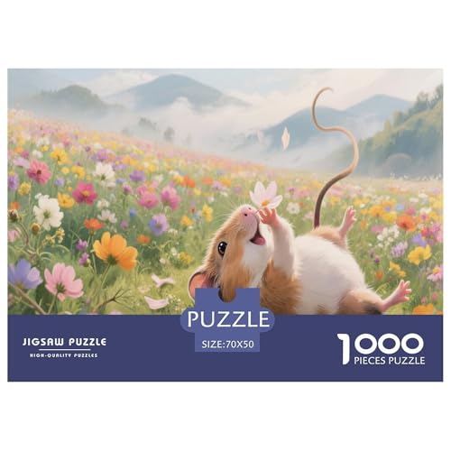 1000 Teile Meerschweinchen Puzzle Für Erwachsene Und Kinder Familien Spiel Puzzles Aus Karton Wohndekoration Geschenkideen 70x50cm/1000pcs von EMYXPAQM