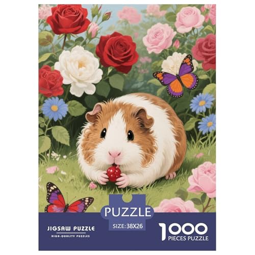 1000 Teile Meerschweinchen Puzzle Für Erwachsene Und Kinder Geschicklichkeitsspiel Meerschweinchen Garten Puzzle Aus Karton Wohndekoration Unique Gift 38x26cm/1000pcs von EMYXPAQM