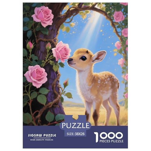 1000 Teile Mongolische Gazelle Kalb Puzzle – Für Erwachsene, Herausforderndes Knobelspiel, Rosenbogen Puzzles, Dekoration, Geschenk Zum Geburtstag 38x26cm/1000pcs 1000 Teile Mongolische Gazelle Kalb Puzzle – Für Erwachsene, Herausforderndes Knobelspiel, Rosenbogen Puzzles, Dekoration, Geschenk Zum Geburtstag 38x26cm/1000pcs von EMYXPAQM