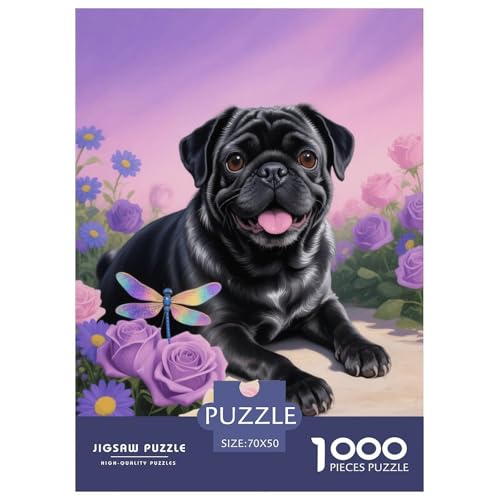 1000 Teile Mops Puzzle – Für Erwachsene, Herausforderndes Knobelspiel, Rosenbusch Puzzles, Dekoration, Einzigartiges Geschenk 70x50cm/1000pcs 1000 Teile Mops Puzzle – Für Erwachsene, Herausforderndes Knobelspiel, Rosenbusch Puzzles, Dekoration, Einzigartiges Geschenk 70x50cm/1000pcs von EMYXPAQM