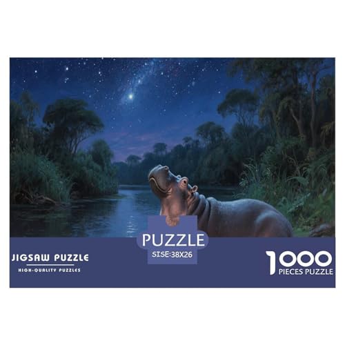 1000 Teile Nilpferd Puzzle Für Erwachsene Und Kinder Geduldspiel Puzzles Aus Karton Wohndekoration Geschenk Für Kinder 38x26cm/1000pcs 1000 Teile Nilpferd Puzzle Für Erwachsene Und Kinder Geduldspiel Puzzles Aus Karton Wohndekoration Geschenk Für Kinder 38x26cm/1000pcs von EMYXPAQM