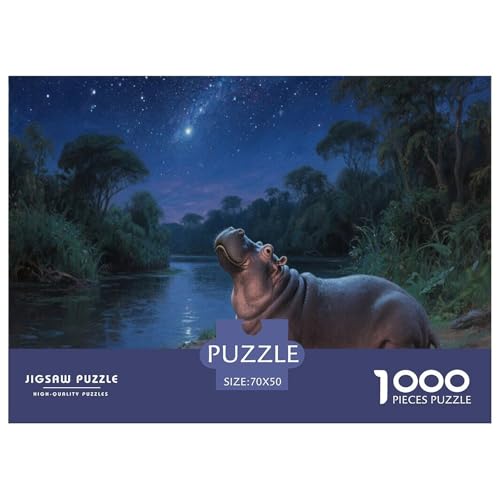 1000 Teile Nilpferd Puzzle Für Erwachsene Und Kinder Pädagogisches Spiel Puzzles Aus Karton Wohndekoration Einzigartiges Geschenk 70x50cm/1000pcs 1000 Teile Nilpferd Puzzle Für Erwachsene Und Kinder Pädagogisches Spiel Puzzles Aus Karton Wohndekoration Einzigartiges Geschenk 70x50cm/1000pcs von EMYXPAQM