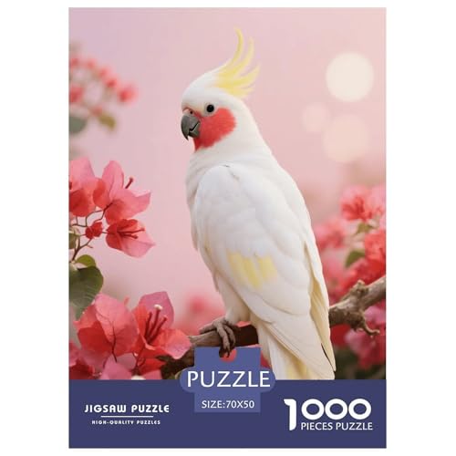 1000 Teile Nymphensittich Puzzle – Für Erwachsene, Herausforderndes Knobelspiel, Bougainvillea Puzzle, Wohnkultur, Geschenk Für Erwachsene 70x50cm/1000pcs 1000 Teile Nymphensittich Puzzle – Für Erwachsene, Herausforderndes Knobelspiel, Bougainvillea Puzzle, Wohnkultur, Geschenk Für Erwachsene 70x50cm/1000pcs von EMYXPAQM