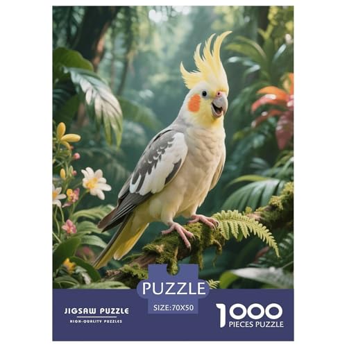1000 Teile Nymphensittich Puzzle – Für Erwachsene, Herausforderndes Knobelspiel, Tropischer Regenwald Puzzles, Dekoration, Geschenk Für Kinder 70x50cm/1000pcs 1000 Teile Nymphensittich Puzzle – Für Erwachsene, Herausforderndes Knobelspiel, Tropischer Regenwald Puzzles, Dekoration, Geschenk Für Kinder 70x50cm/1000pcs von EMYXPAQM