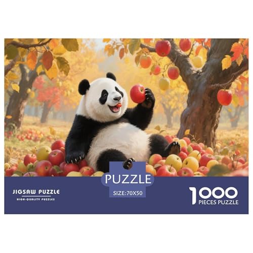 1000 Teile Panda Puzzle Für Erwachsene Und Kinder Pädagogisches Spiel Puzzle Aus Karton Wohndekoration Geschenk Zu Weihnachten 70x50cm/1000pcs von EMYXPAQM