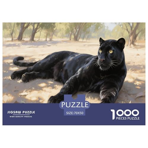 1000 Teile Panther Puzzle Für Erwachsene Und Kinder Pädagogisches Spiel Puzzle Aus Karton Wohndekoration Geschenkideen 70x50cm/1000pcs 1000 Teile Panther Puzzle Für Erwachsene Und Kinder Pädagogisches Spiel Puzzle Aus Karton Wohndekoration Geschenkideen 70x50cm/1000pcs von EMYXPAQM