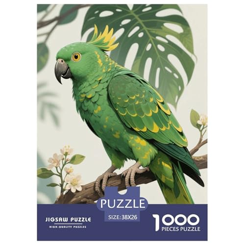 1000 Teile Papagei Puzzle Für Erwachsene Und Kinder Geschicklichkeitsspiel Grüner Papagei Puzzle Aus Karton Wohndekoration Geschenk Zu Weihnachten 38x26cm/1000pcs 1000 Teile Papagei Puzzle Für Erwachsene Und Kinder Geschicklichkeitsspiel Grüner Papagei Puzzle Aus Karton Wohndekoration Geschenk Zu Weihnachten 38x26cm/1000pcs von EMYXPAQM