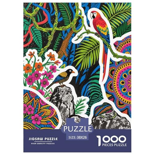 1000 Teile Papagei Puzzle Für Erwachsene Und Kinder Herausforderung Spiel Papagei Dschungel Puzzles Aus Karton Wohndekoration Einzigartiges Geschenk 38x26cm/1000pcs 1000 Teile Papagei Puzzle Für Erwachsene Und Kinder Herausforderung Spiel Papagei Dschungel Puzzles Aus Karton Wohndekoration Einzigartiges Geschenk 38x26cm/1000pcs von EMYXPAQM