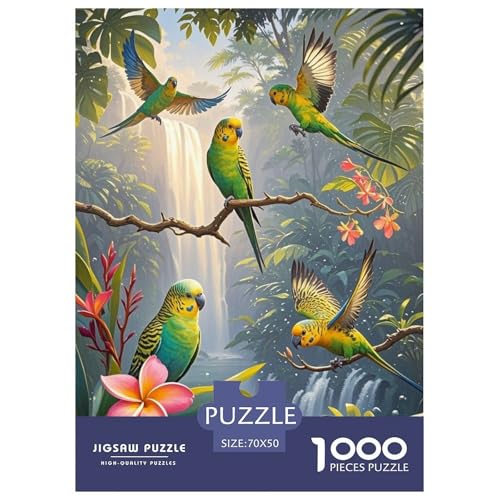 1000 Teile Papagei Puzzle Für Jugendliche Und Erwachsene Pädagogisches Spiel Papagei Regenwald Wasserfall Puzzles Aus Karton Wohndekoration Unique Gift 70x50cm/1000pcs 1000 Teile Papagei Puzzle Für Jugendliche Und Erwachsene Pädagogisches Spiel Papagei Regenwald Wasserfall Puzzles Aus Karton Wohndekoration Unique Gift 70x50cm/1000pcs von EMYXPAQM