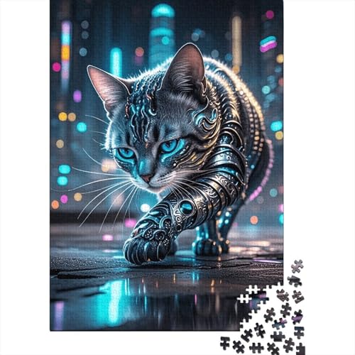 1000 Teile Perserkatze Puzzle Für Erwachsene Und Kinder Holzpuzzle Familien Spiel Panzer Perserkatze Puzzle Wohndekoration Geschenk Für Erwachsene 1000pcs (75x50cm) von EMYXPAQM