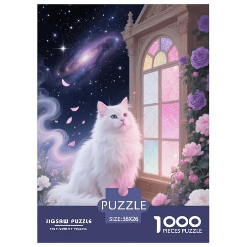 1000 Teile Persian Katze Puzzle Für Erwachsene Und Kinder Geschicklichkeitsspiel Perser Garten Puzzles Aus Karton Wohndekoration Unique Gift 38x26cm/1000pcs von EMYXPAQM