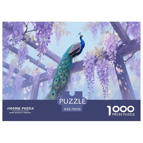 1000 Teile Pfau Puzzle Für Erwachsene Und Kinder Familien Spiel Puzzles Aus Karton Wohndekoration Geschenkideen 70x50cm/1000pcs 1000 Teile Pfau Puzzle Für Erwachsene Und Kinder Familien Spiel Puzzles Aus Karton Wohndekoration Geschenkideen 70x50cm/1000pcs von EMYXPAQM