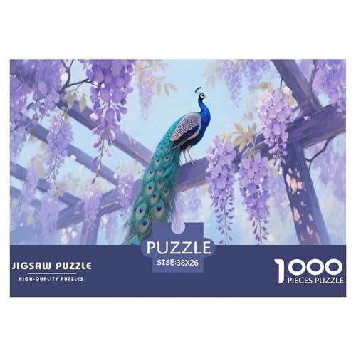 1000 Teile Pfau Puzzle Für Erwachsene Und Kinder Geduldspiel Puzzle Aus Karton Wohndekoration Geschenk Für Erwachsene 38x26cm/1000pcs 1000 Teile Pfau Puzzle Für Erwachsene Und Kinder Geduldspiel Puzzle Aus Karton Wohndekoration Geschenk Für Erwachsene 38x26cm/1000pcs von EMYXPAQM