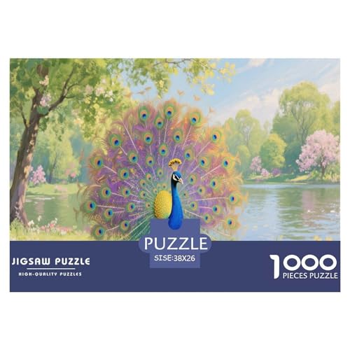 1000 Teile Pfau Puzzle Für Erwachsene Und Kinder Geduldspiel Puzzle Aus Karton Wohndekoration Geschenkideen 38x26cm/1000pcs 1000 Teile Pfau Puzzle Für Erwachsene Und Kinder Geduldspiel Puzzle Aus Karton Wohndekoration Geschenkideen 38x26cm/1000pcs von EMYXPAQM