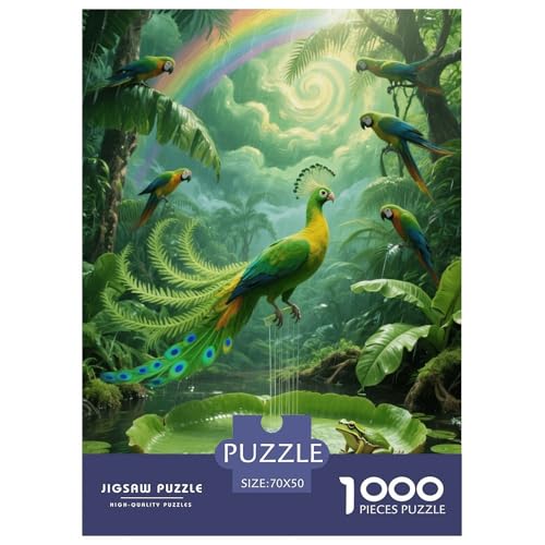 1000 Teile Phönix Puzzle – Für Erwachsene, Herausforderndes Denkspiel, Wald Puzzle, DekoRatteion, Geschenk Für Kinder 70x50cm/1000pcs von EMYXPAQM