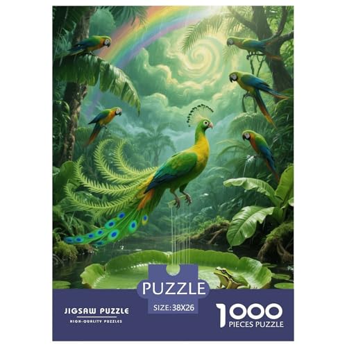 1000 Teile Phönix Puzzle – Für Erwachsene, Herausforderndes Denkspiel, Wald Puzzle, DekoRatteion, Geschenkideen 38x26cm/1000pcs von EMYXPAQM